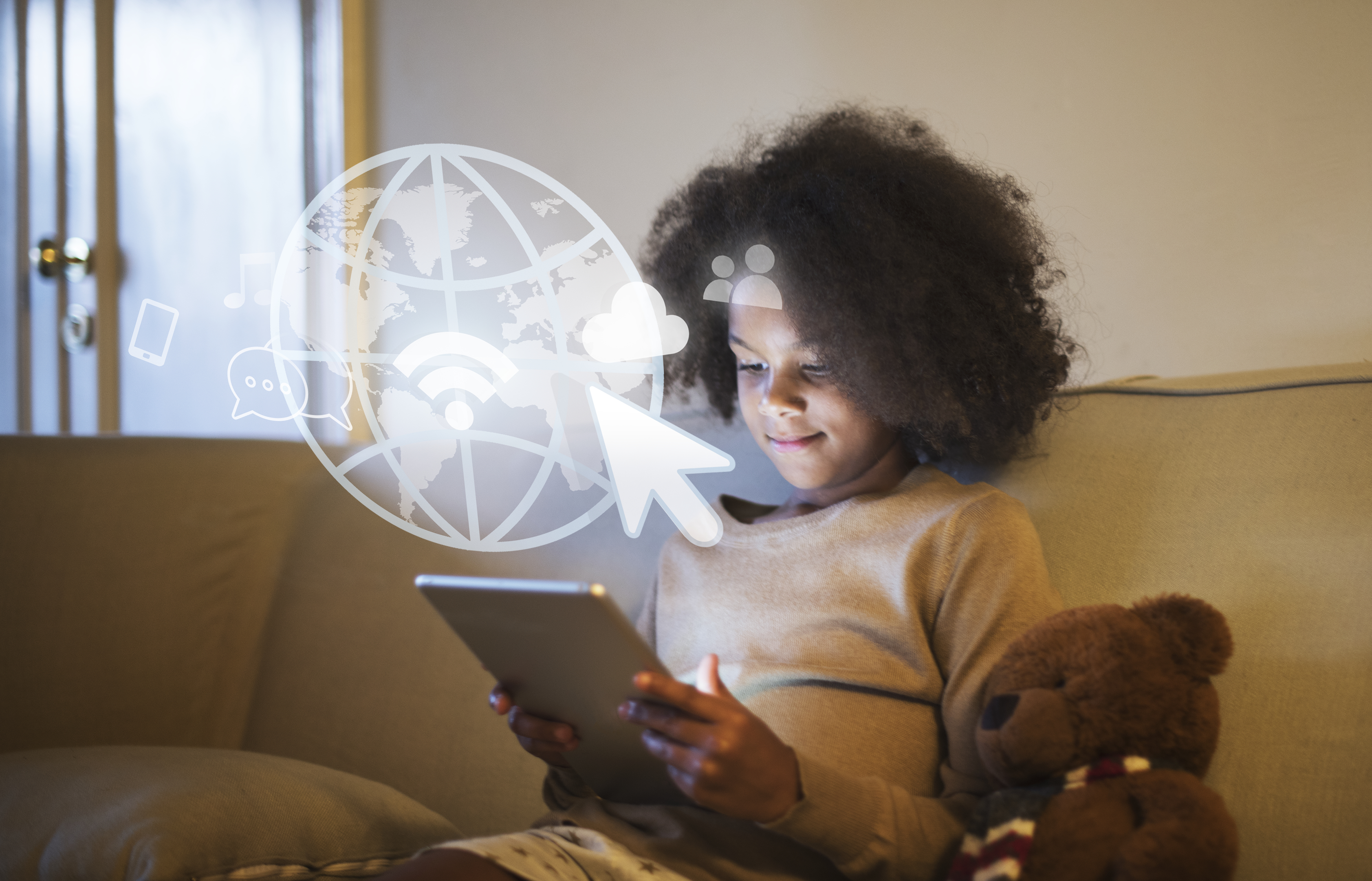 Students learning AI literacy concepts